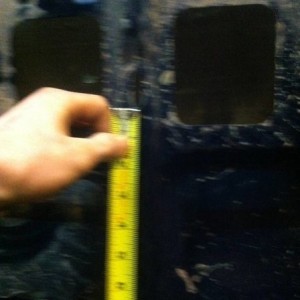 Measuring for new mounting hole