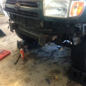 Holy crap it came off! Only had to cut 2 bolts.