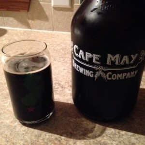 Some local brew, a Honey Porter.