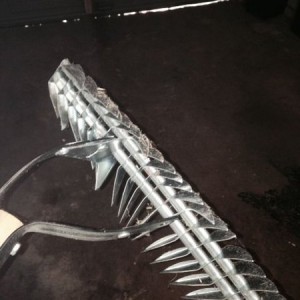 My tire went over this thatching rake and didn't even puncture. :eek: 