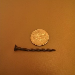 Wtf is a 2" screw doing on top the pow this morning?
