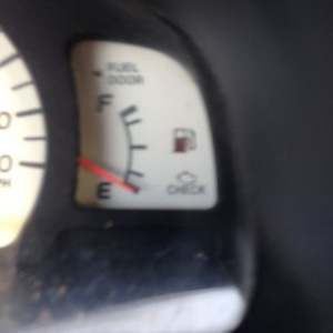No low fuel light.