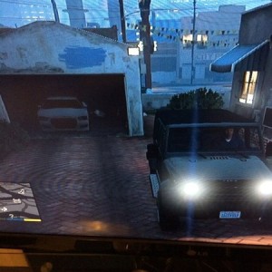 Car and jeep at the safehouse.