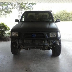 got mad Ill post finished pist later,looks mean with no bumper :p