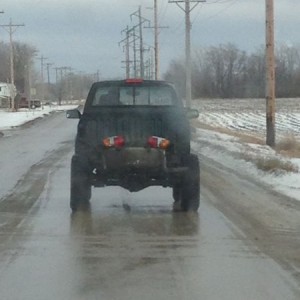 Rednecking it.