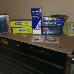 Itre, otre, coils, wires, plugs, steering rack boots, IAC and tb gasket. Ne