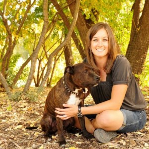 Pic of Wife and dog.