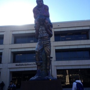 Statue on campus