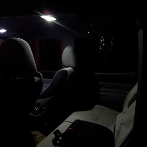 LED interior set - backseat view