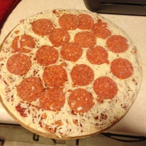Since when does a $2.50 target brand pizza have this many pepperonis on it?