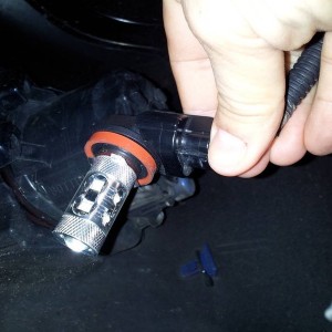 LED fog light connected