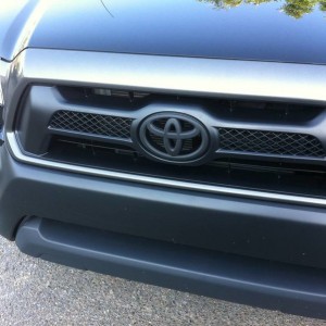 Blacked out emblem