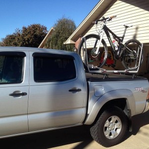 Over the bed Bike Rack