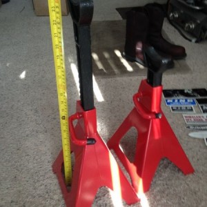 That's one tall jack stand!