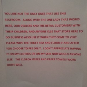On the wall at work