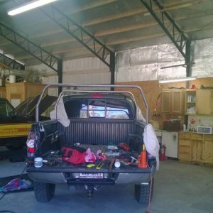 Building of All Pro Bed Rack
