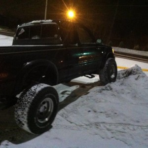 04 tacoma in snow