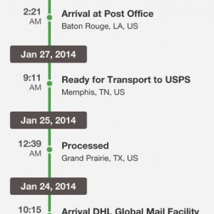 It left Austin on DHL but was transferred to USPS????