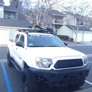 Inno roof rack and fairing ski rack tacoma 2014 trd offroad