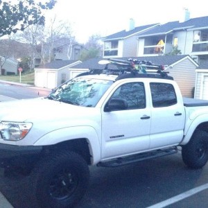 Inno roof rack and fairing ski rack tacoma 2014 trd offroad