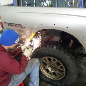 Captain safety/isu2014/Ryno doing some surgery.