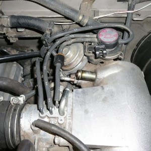 EGR - vacuum lines removed