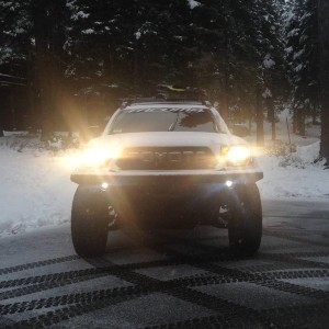 2014 tacoma white snow toyota trd offroad