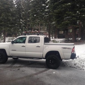 2014 tacoma white snow toyota trd offroad