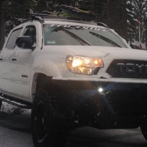2014 tacoma white snow toyota trd offroad