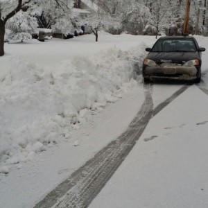 I know my driveway somewhere around here