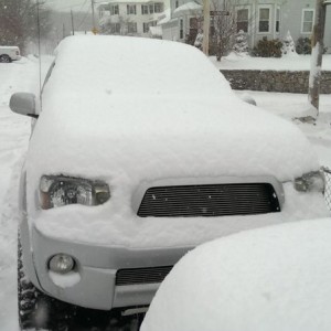 Only 2"-3" they said. Although the way the snow is, kind of remin