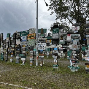 Watson Lake Sign Board Forest