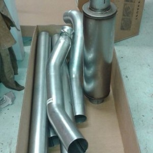 New 4" exhaust for the tow rig