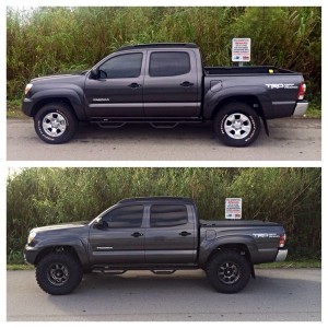 MGM stock(before) & lifted and new shoes (after)