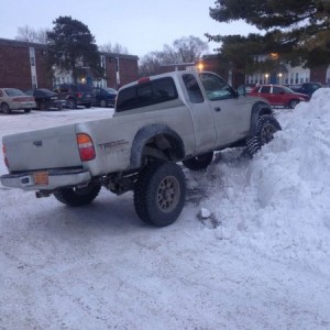 Last parking spot in the lot.
