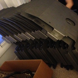 Rack coverage skids.