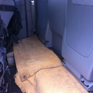 Removed back seat from access cab