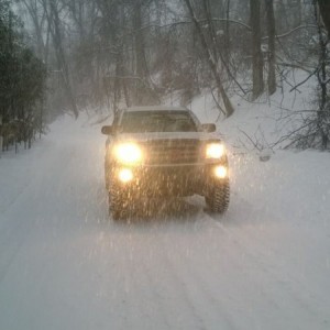 Had to clear some trees from the road on Charlestown Rd
