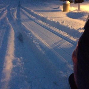 So much snow the skid plates were used