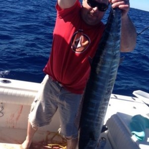 Caught a nice size Wahoo today in the Keys.