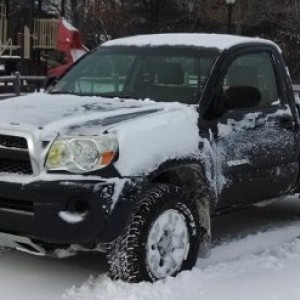 First snow with Tacoma
