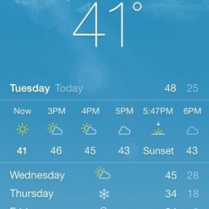 Pretty nice out right now. Blizzard coming Thursday.