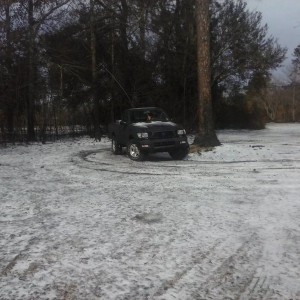 playing in ice