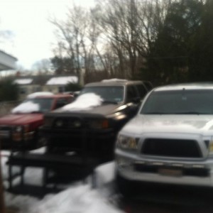 Can see trucks again (snow melt)