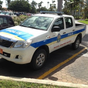 Aruba police know how to roll.