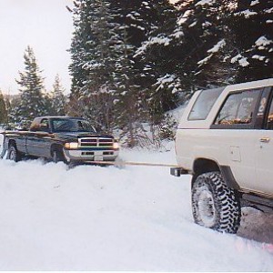 Snow pic with a Dodge