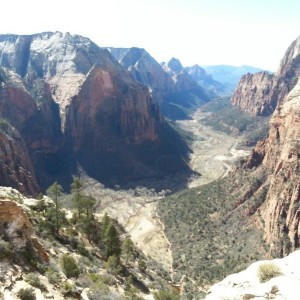 At the top