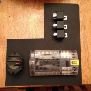 Template for fuse box panel. Should relays point inward like this?