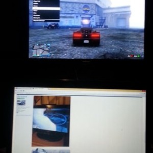 Perception is everything...17" laptop screen and 50" plasma
