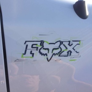 subtle fox sticker